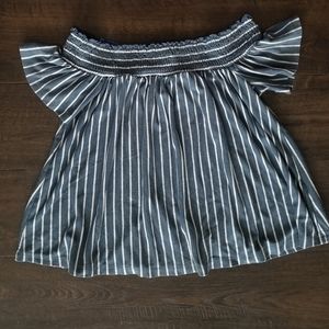 Striped Off-The Shoulder Top